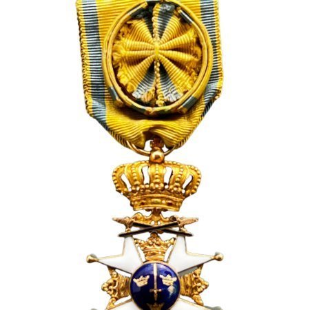 Sweden Kingdom Order Of The Sword Gold Knight Officer 4th Class (in Gold)